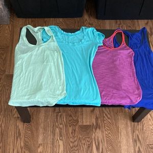 Lululemon workout tops (4)